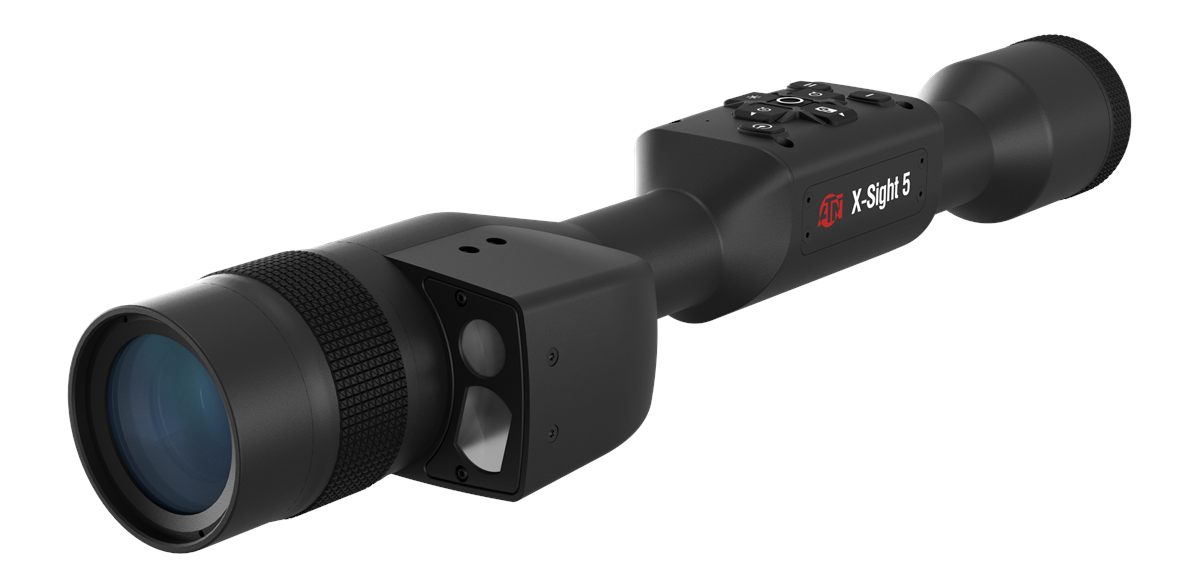 ATN DGWSXS3155LRF X-Sight 5 LRF Night Vision Rifle Scope Black Anodized 3-1
