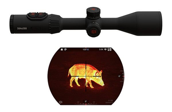 ATN ThOR 6 Elite Thermal Rifle Scope 3.5-28x 384288 Built-in LRF view 2