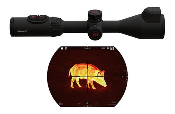 ATN ThOR 6 Elite Thermal Rifle Scope 2-16x 640x512 Built-in Laser Rangefind view 2