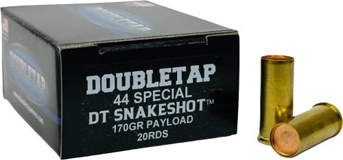 Double Tap Ammunition DT Snakeshot Handgun 44 Spl 70gr 9 1000 fps 20rds