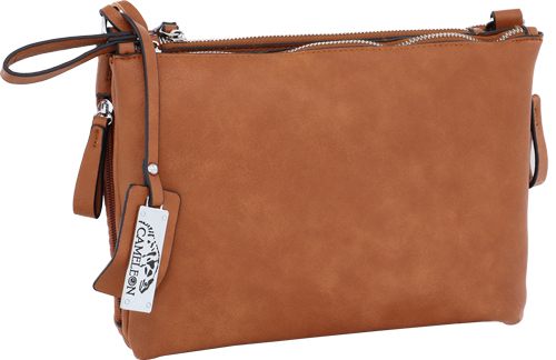 Rugged Rare Cameleon Iris Concealed Carry Purse-Cross Body Style Brown