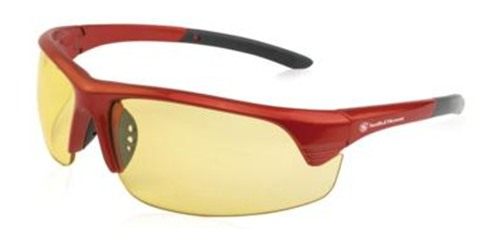 Smith Wesson Corporal Shooting Glasses Half Red with Amber Lens