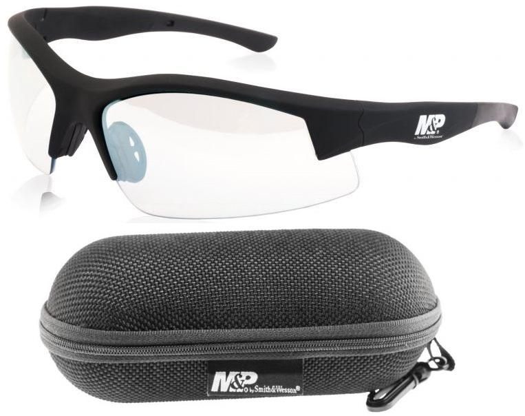 S W M P Super Cobra Half Shooting Glasses Clear Lenses W/case