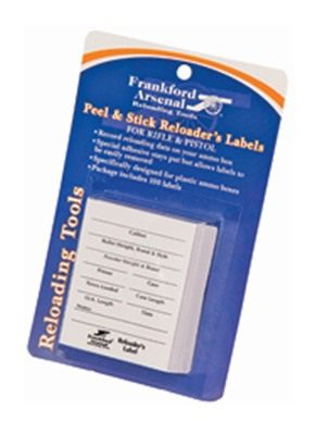 Frankford Arsenal Pistol And Rifle Reloader Labels - 100pk view 2