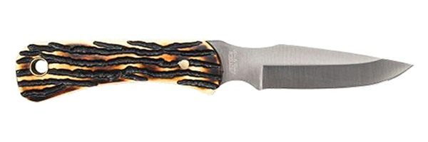 Uncle Henry Schrade 301UH Fixed Knife 3-1/8in Drop Point Blade Brown with L view 2