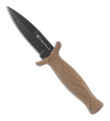 Smith Wesson Knives 1100073 H.R.T. Flase Edge 2.75in Fixed Plain Black Oxid