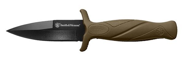 Smith Wesson Knives 1100073 H.R.T. Flase Edge 2.75in Fixed Plain Black Oxid view 3