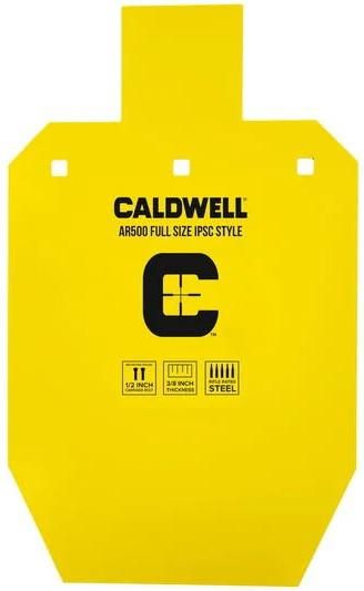 Caldwell 1116697 C Yellow Powder Coat AR500 Steel 10in L x 6.1in W x 0.4in view 2