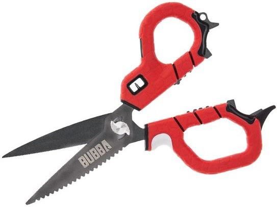 Bubba Medium Shears(micro-serrated Blade /descaler/hook Sharpener/bottle Op