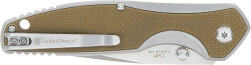 Smith Wesson S W Knife Cleft 3.25in Spring Assist G10 Scales Handle