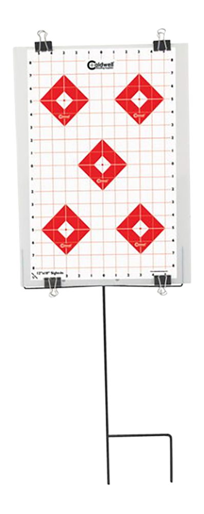 Caldwell 110005 Ultra Portable Target Stand Black/Red/White Steel Silhouett