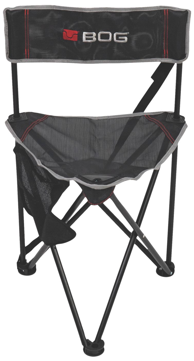 Bog-Pod 1117130 Triple Play Chair, 3 Legs, Black, Steel Exterior Pocket