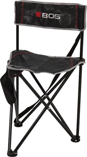 Bog-Pod 1117130 Triple Play Chair, 3 Legs, Black, Steel Exterior Pocket view 2
