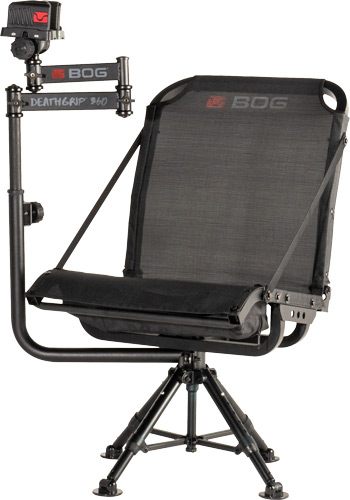 Bog-Pod 1134447 DeathGrip 360 Shooting Rest Chair, Black Aluminum, Extendab view 2