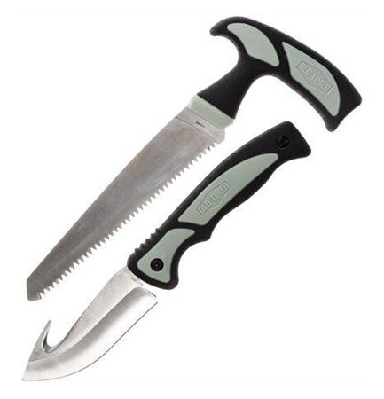 Battenfeld Knives Old Timer Hunter Combo Serrated Blade and Guthook Black G
