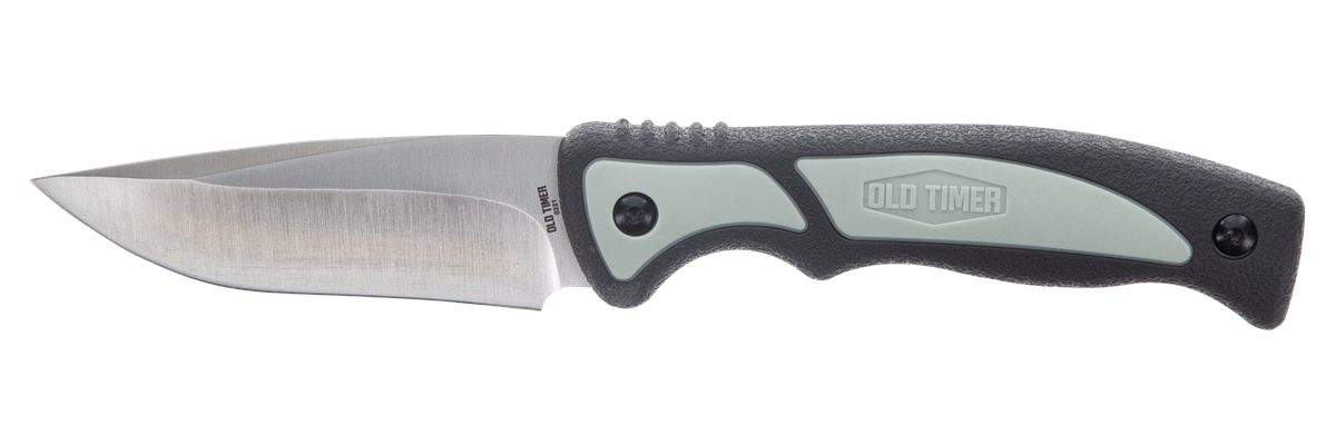 Old Timer 1137135 Trail Boss 3.70in Fixed Drop Point Plain Stainless Steel