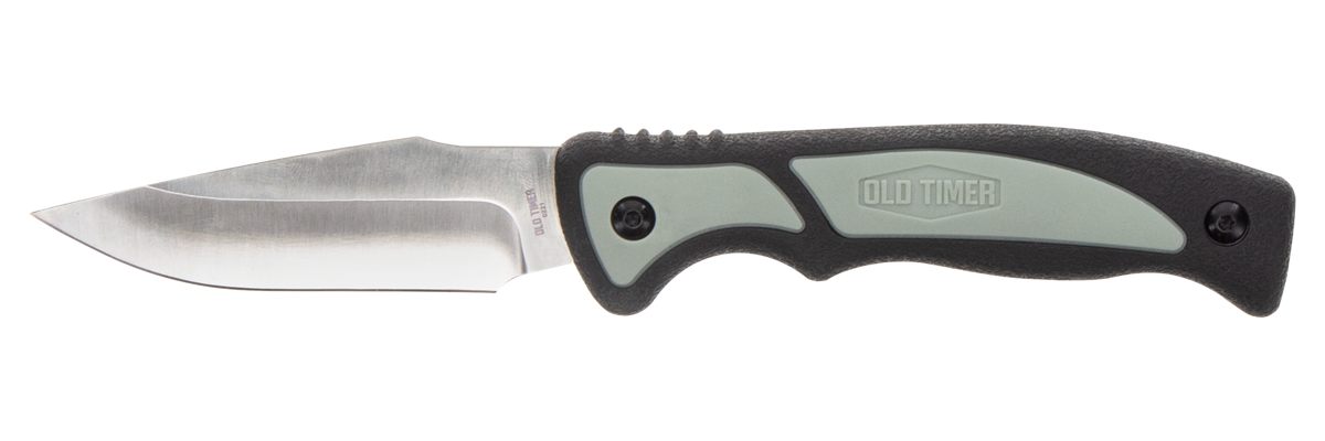 Old Timer 1137140 Trail Boss 3.70in Fixed Caper Plain Stainless Steel Blade