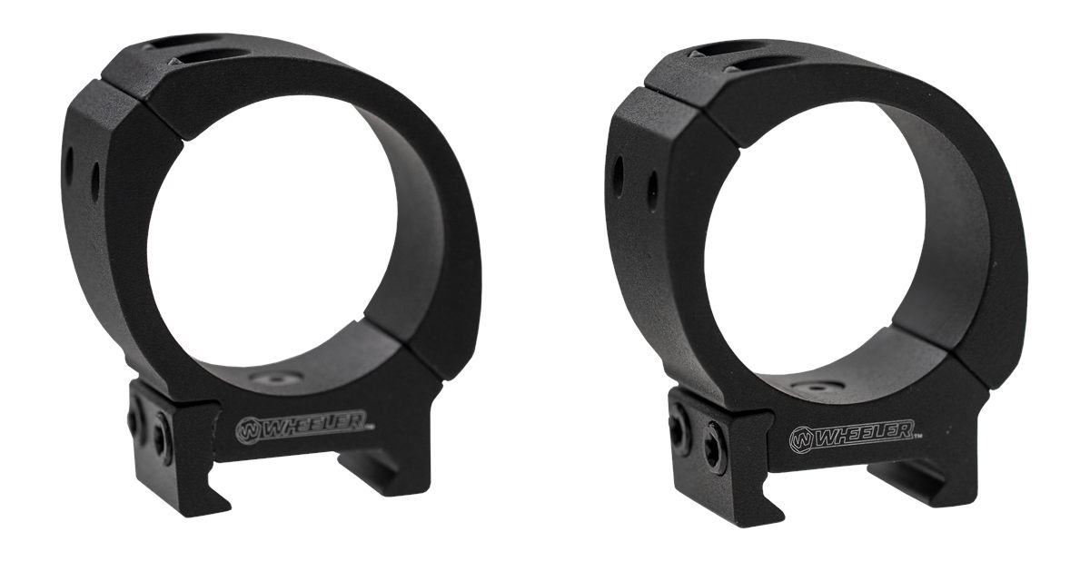 Wheeler Sporter Bi-Weaver Style Pic Rings 30mm Low Black