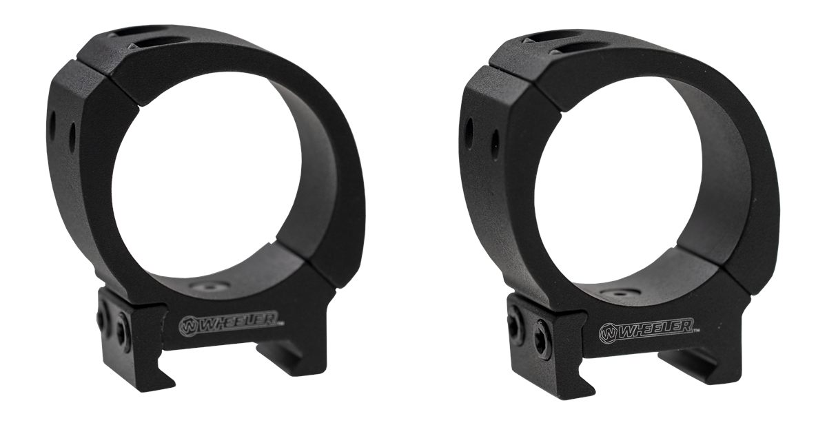Wheeler Sporter Bi-Weaver Style Pic Rings 30mm Medium Black