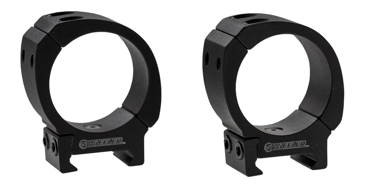 Wheeler Sporter Bi-Weaver Style Pic Rings 34mm Medium Black