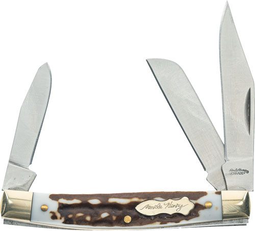 UNCLE HENRY KNIFE NEXT GEN STAGLON JR FOLDING 3-BLADE view 2