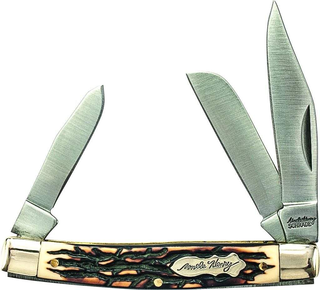 UNCLE HENRY KNIFE NEXT GEN STAGLON RANCHER 3-BLADE