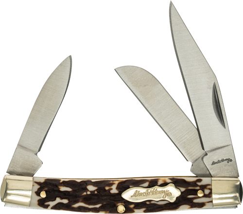 UNCLE HENRY KNIFE NEXT GEN STAGLON RANCHER 3-BLADE view 2