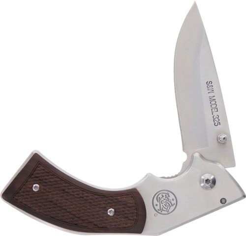 Smith Wesson S W Knife Model 325 Revolver 3in Folder W/Wood Grips
