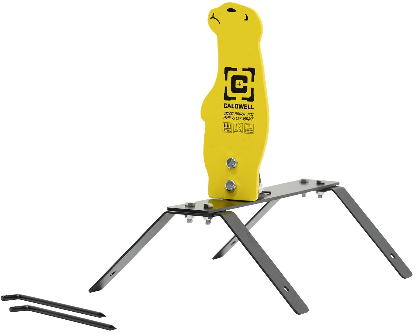 Caldwell 1178561 Auto Reset Rifle Yellow AR500 Steel Prairie Dog Includes G