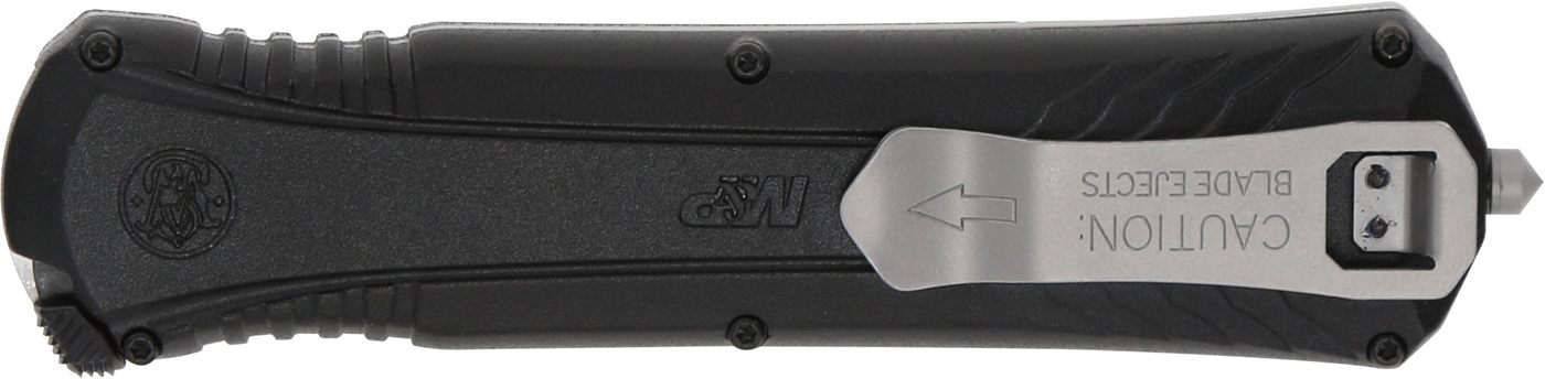 Smith Wesson Knives 1181878 M P 3.50in OTF Dagger Plain Satin AUS-8A SS Bla