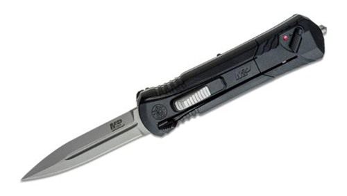 Smith Wesson MPOTF10 OTF Assisted Knife 3 1/2in Spear Point Blade Black