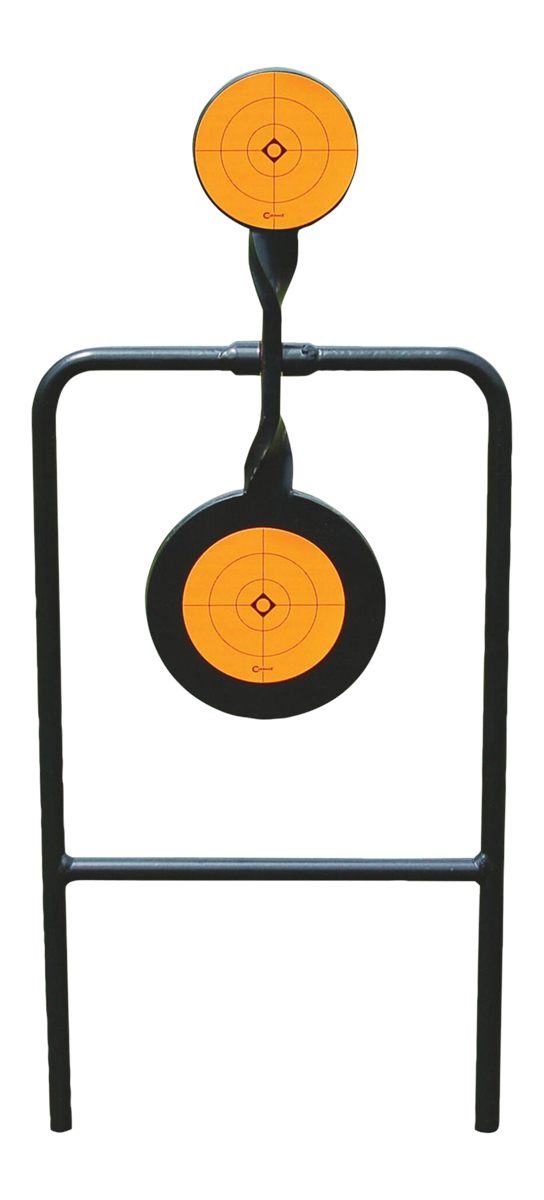 Caldwell 133565 Plink n Swing Double Spin Target Handgun Steel Black/Orange