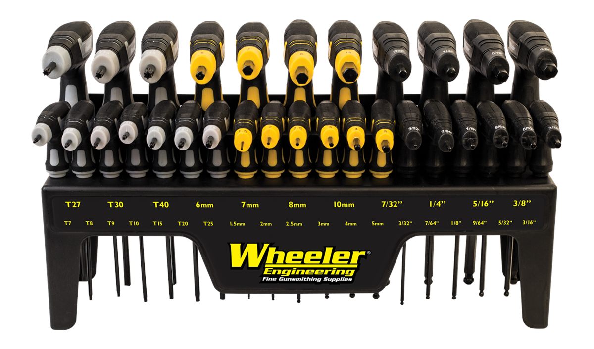 Wheeler 1081957 SAE/Metric Hex Torx P-Handle Set Black Rubber 30 Pieces