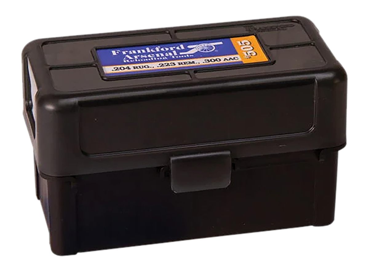 Frankford Arsenal 1083786 Hinge-Top Ammo Box 17/204/223 Cal Black Polymer 5
