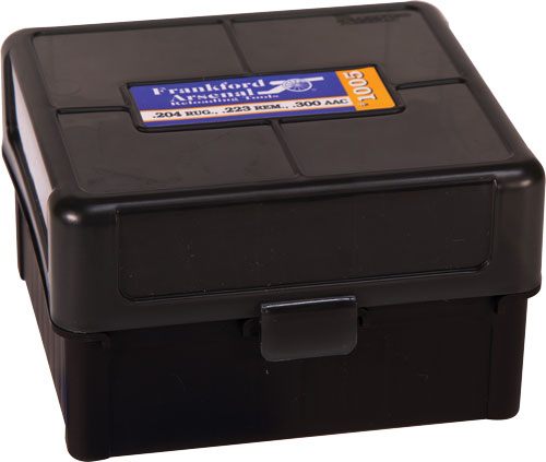 Frankford Arsenal 1083799 Hinge-Top Ammo Box 204/223 Cal/300 WinMag Black P view 2