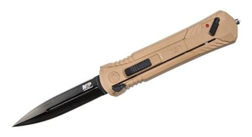 Smith Wesson M P Spear Tip OTF Automatic Knife 3 7/10in Blade FDE