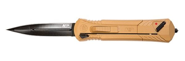 Smith Wesson M P Spear Tip OTF Automatic Knife 3 7/10in Blade FDE view 2