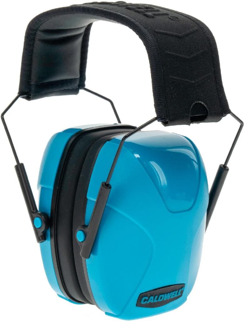Caldwell Youth Passive Earmuff Hearing Protection Neon Blue (24nrr)