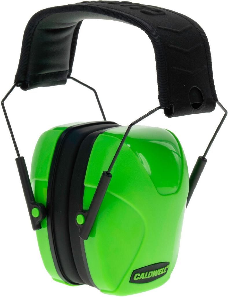 Caldwell Youth Passive Earmuff Hearing Protection Neon Green (24nrr)
