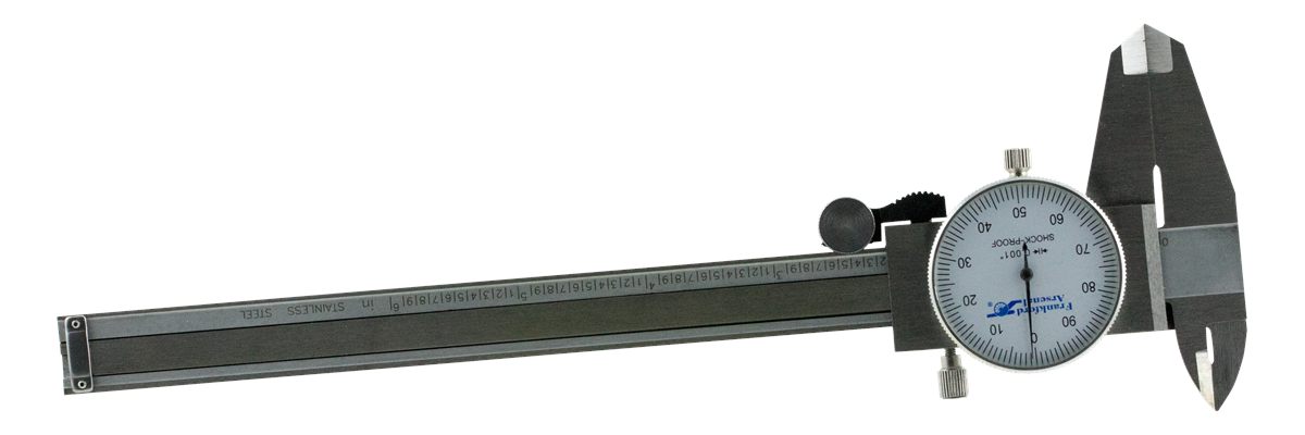 Frankford Arsenal 516503 Dial Caliper Silver Multi-Caliber Stainless Steel
