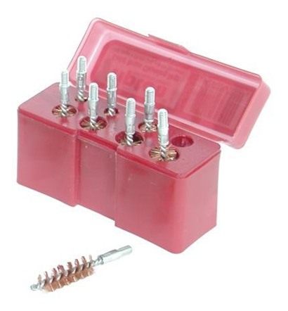 Tipton 8-Piece Bronze Pistol Brush Set (22-47/48 cal)