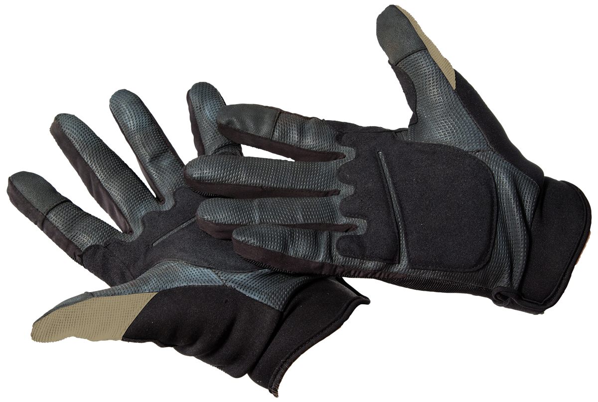 Caldwell 1071004 Ultimate Shooting Gloves Tan Small/Med Velcro