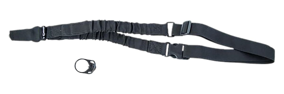Caldwell 156215 Single Point Tactical Sling Black Nylon Adjustable Bungee A