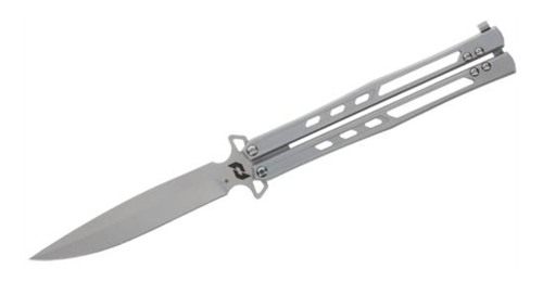 Schrade Alkymest Butterfly Folding Knife 4in Blade Silver