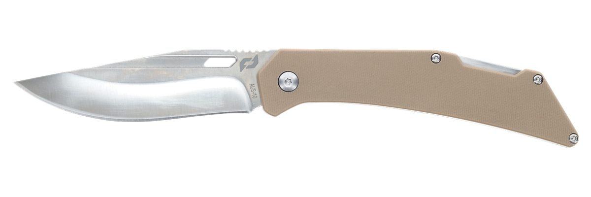 Schrade 1159301 Slingshot Lockback Folder 4in Recurve Clip Point/Satin AUS