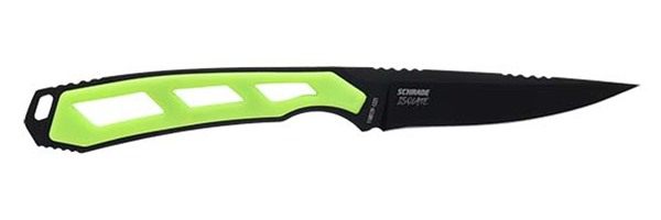 Schrade Knife Isolate Caper Fixed 3in AUS-10 Black/Green