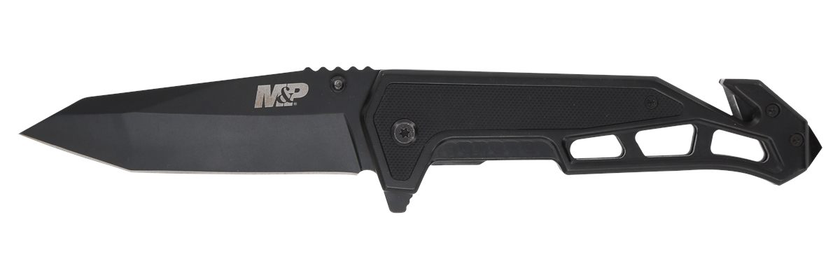 Smith Wesson Knives 1160826 M P Body Guard Folding Plain Black 8 Cr13 MoV S