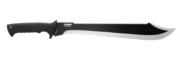 Schrade Knife Decimate Sawback Machete 14.5in SS/Black view 2