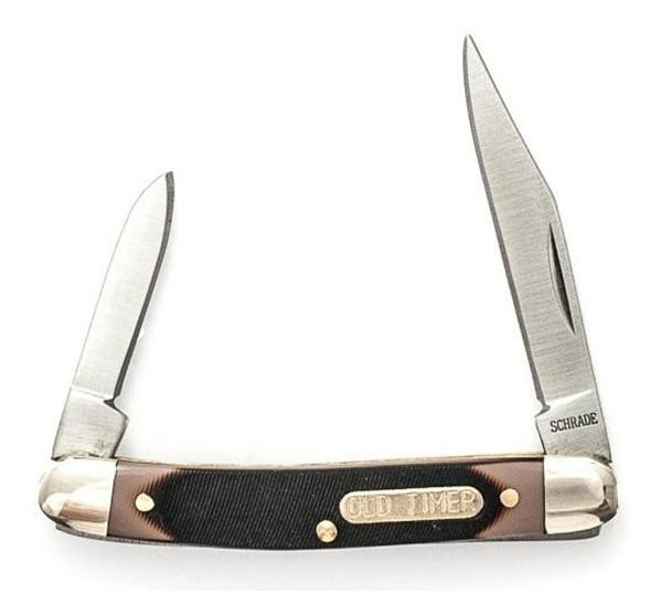 Old Timer 104OT Minuteman Knife 2 Blades Sawcut Handle Hangable BOX