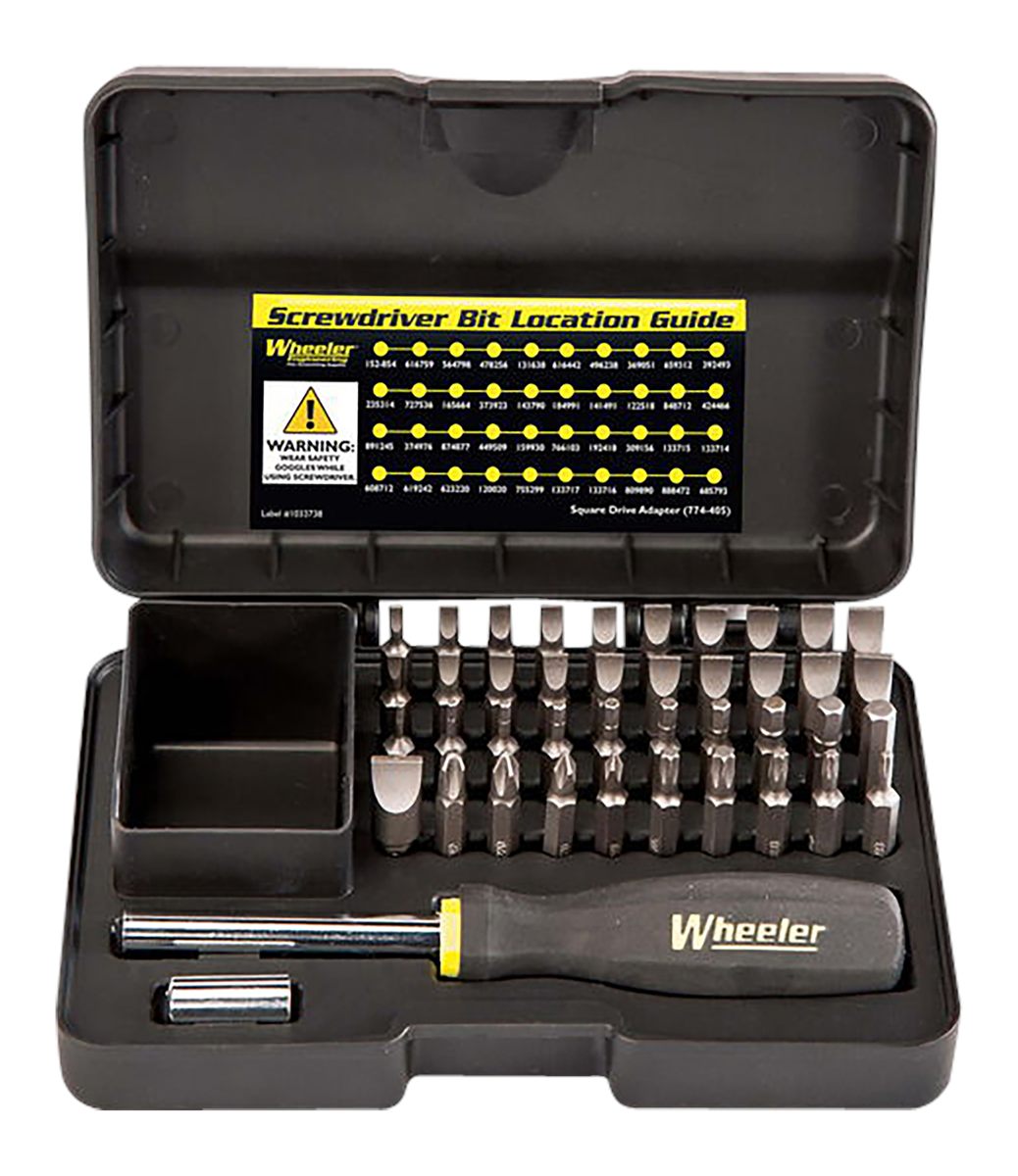 Wheeler 4001006 Gunsmithing Screwdriver Set Black 43 Pieces
